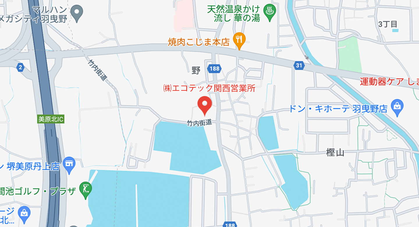 株式会社エコテック　関西営業所の地図